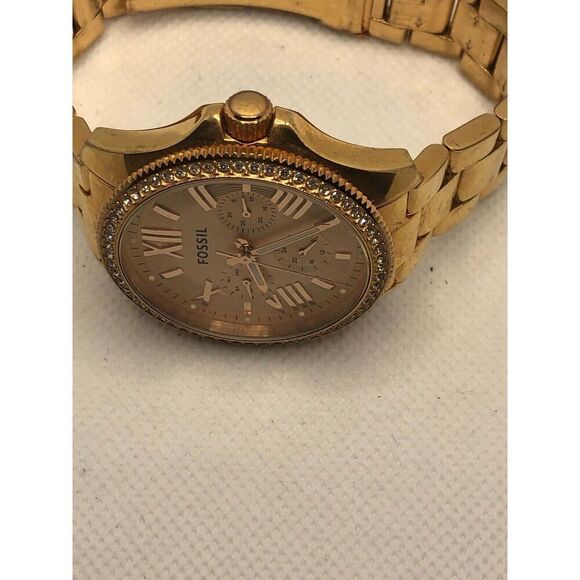 Fossil AM4483 Women's Stainless Steel Analog Dial Quartz Genuine Watch LP392 - Picture 6 of 9